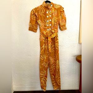 Farm Rio banana print jumpsuit